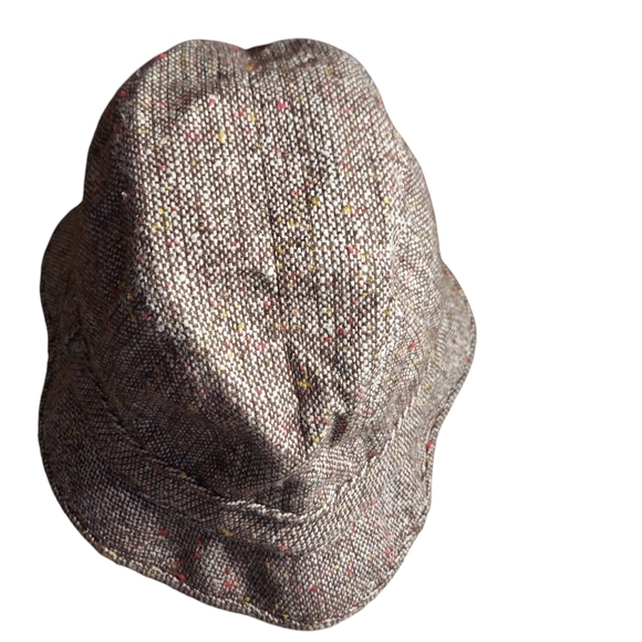 The Vagabond Pocket Hat Vintage Union Made Fedora Brown Red Tweed - Picture 5 of 15